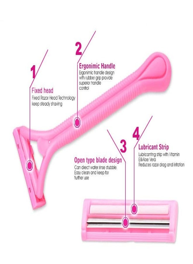 Meswarn Disposable Shaving Razor 12 Pcs/Set Men And Women Travel Body Hair Removal(Multicolor) - Image 3